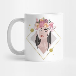 Boho Woman Portrait Mug